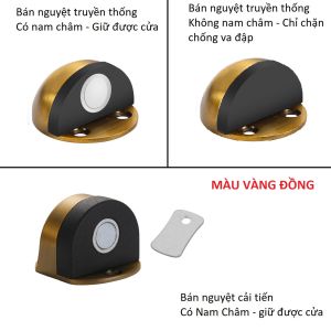 Chặn cửa bán nguyệt chặn cửa nam châm Chặn cửa gắn sàn giúp hạn chế va đập cho cánh cửa an toàn - inox chuẩn rất bền