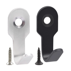 4pcs Sturdy Stainless Steel Wall Hook for Bathroom Kitchen Bedroom Office Easy Installation with Screws and Adhesive