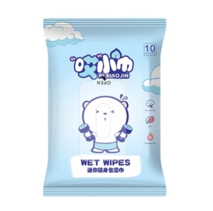 Mini 8/10pcs Baby Wet Wipes/Portable Soft Wet Wipe Purified Water Safe Use For Kid Flushable Tissue