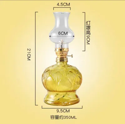 Đèn đốt dầu cát tường pha lê lưu ly hoa sen thờ cúng