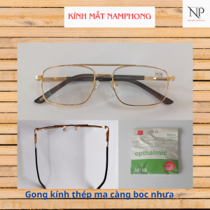 Kính mắt kính viễn thịlão thị đọc sáchxem điện thoại đi đường [ gọng 2 cầu tròng thuỷ tinh] đủ số từ +0.75 đến +4.00