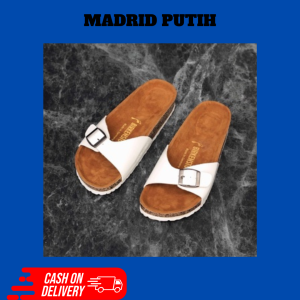 Bisa COD Bayar di Tempat Gratis Ongkir Murah Lebay Sandal Birken Sandal Wanita Sandal Puyuh Sandal Perempuan Sandal Sepatu Sandal Rumah Slipper Sandal Jepit Sandal & Flip Flop Sandal Wanita Birken Premium Madrid putih doff kualitas terjamin