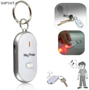 SHPYHT✨ Blue Anti-Lost Key Finder Locator Keychain Whistle Beep Sound Alarm LED Light