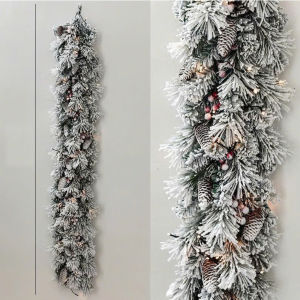 Dây Lá Thông Tuyết Chùm KCS30 Dài 1.8m 2.7m Trang Trí Noel Giáng Sinh TTNTSS498