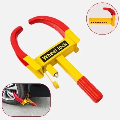 SG SELLER! Heavy Duty Anti Theft Car Motorcycle Wheel Clamp Tyre Lock (Hardened Steel Prevents Car Theft Loss Of Vehicle)