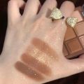IC EECK 9 grid matte eyeshadow palette pearl color eyeshadow glitter student make UP cosmetic. 