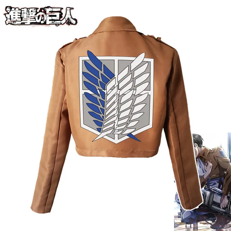 Attack On Titan Cosplay Shingeki No Kyojin Cosplay Jacket Japanese Anime  Brown Coat Women Man Adults