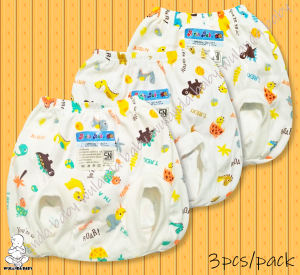 WULANDA 6 pcs celana pendek bayi airin baby new born model pop kaca mata isi multi warna untuk laki laki dan perempuan SNI