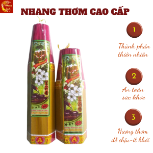 Nhang Thơm đặt biệt cao cấp bó lục giác siêu to Hương lài THƠM NHẸ DỊU ÍT KHÓI