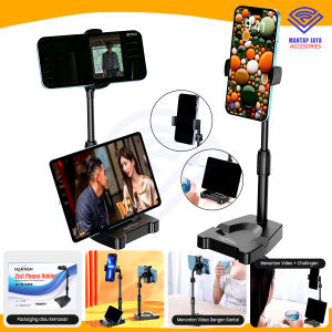[COD] STAND HOLDER HP / PEGANGAN HP DI RUMAH 2 IN 1 LIVE STREAMING