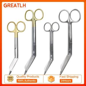 GREATLH 14cm/18cm Nursing Lister Bandage Gauze Scissors Nursing Scissors Orthopedic Surgery Instrument pet