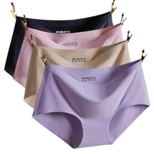 4 Pcs Cỡ Lỡn Liền Mạch Đồ Lót Gợi Cảm Nữ Đàn Hồi Quần Sịp Quần Lót