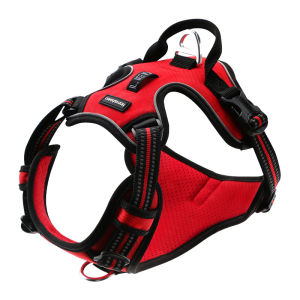HamshMoc Pet Harness No Pull Adjustable Dog Harness Reflective Breathable With Durable Strong Buckle For Dog Outdoor Waking