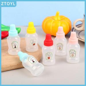 ZTOYL 1 4Pcs Mini Cute Tomato Ketchup Bottle Portable Small Sauce Container Salad Dressing Container Pantry Containers For Bento Box