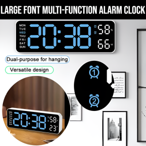 Large Font Multi-Function Alarm Clock LED Multi-Function Digital Table Clock Modern Simple Style Temperature Date Display