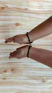 Gelang Magnet Couple Nama Custom Waterproof Sepasang (2pcs) | Gelang Couple Vintage