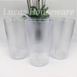 10PCS CLEAR PLASTIC TUMBLER 8oz/10oz/12oz PITCHER ONLY FROSTED TUMBLER PLASTIC CUP REUSABLE RESTAURANT DRINKING TUMBLER PITCHER WITH TUMBLER SET#