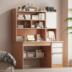 Office Desk Bookshelf Desk With Bookshelf Desktop Computer Desk Home Bedroom Student Study Desk