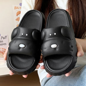 Free Shipping Summer Cartoon Thick-Soled Casual Dog Slippers For Women Indoor One-Strap Sandals WomenS Summer Slippers
