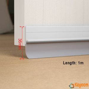 แถบปิดช่องล่างของประตู แปะข้างประตู กันฝุ่น กันลมออกกันเเมลง ยาว1เมตร door seal