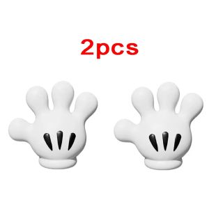 KEBETEME ชุดที่ใส่แปรงสีฟันติดผนังปาล์มรูปการ์ตูน4ชิ้นแบบเรียบง่ายตะขอแขวนผ้าเช็ดตัวจุกดูดไม่มีที่เจาะชั้นแขวนแปรงสีฟันไฟฟ้า