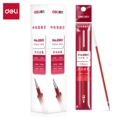 Deli Neutral Refill 0.5mm half needle 6901