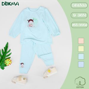 Đồ bộ dài tay thun cho cotton cho bé trai và bé gái đồ bộ dài cho bé từ 6-36M