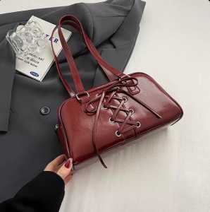 LOEI Yuhwa Retro Shoulder Bag - Shoulder Bag Desain Korset Cocok untuk OOTD & Hangout 4310