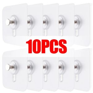 50PCS Photo Frame Hooks Wall Hanging Seamless Nails Stickers Free Screw Photo Storage Rack Painting Clock Organizer