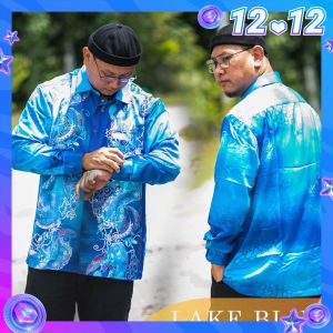 CY CY1005 KEMEJA BATIK LELAKI MALAYSIA VINTAGE SATIN / BATIK SHIRT / FORMAL WEAR / WRINKLE FREE / LONG SLEEVE / LENGAN PANJANG