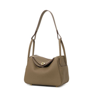 Litchi Pattern Bag Womens Genuine Cowhide Doctor Bag 2025 New Satchel Crossbody Bag Womens Fashion Versatile Medicine Bag