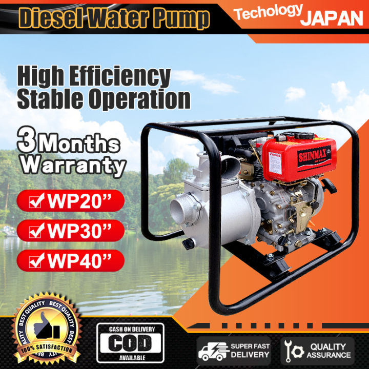 WP20 WP30 WP40 High Efficiency Portable Diesel Engine Water Pump Set