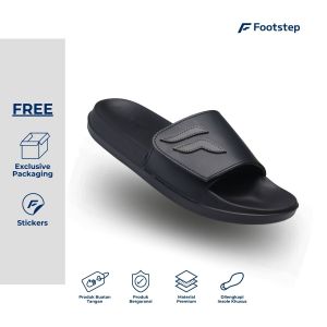 Sandal Pria Slide Footstep Footwear - Nexa Grey