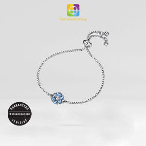 [Crystal from Swarovski] LUSH Flower Birthstone Bracelet-Light Sapphire [By FGG]
