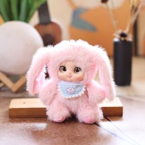 XINSU38 PP Cotton Nommi Keychain PVC Bear Cartoon Animal Ornaments Key Ring Frog Plush Doll Pendant Girls