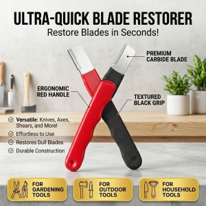 Mini Portable Knife Sharpener Handheld Alloy Steel Kitchen Sharpening Tool Multifunctional Quick Sharpener Compact Knife Care Tool for Home Kitchen