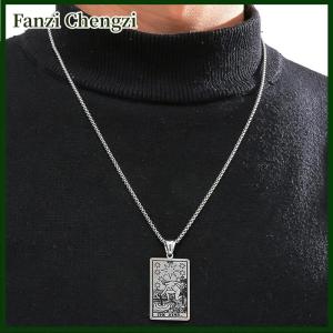 Fanzi 1Pc Tarot Pendant DIY Witch Divination Moon Sun Charms Bracelet Necklace Jewelry Crafts Making