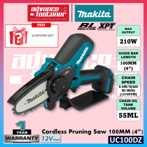 MAKITA UC100DZ / UC100D 12Vmax Cordless Pruning Saw 100MM (4")