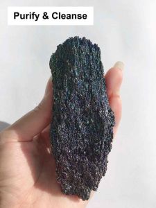 Purify & Cleanse Đá Dung Nham Cầu Vòng 139grams Lava Stone Healing Stone Medition Decoration Phong Thuỷ Trang Trí Nhà Cửa