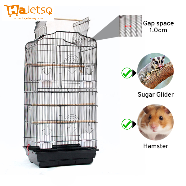 Free Sugar Glider Bed Hajetso Extra Large Size Sugar Glider Cage Narrow Gap 1cm Steel Bird