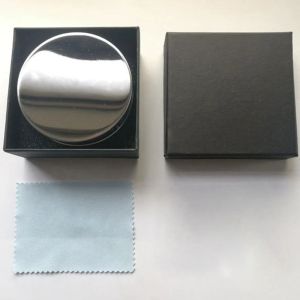 Portable Magnifier Foldable Round 20X Magnifying Glass with Metal Case Pocket Handheld Magnifier Loupe Le