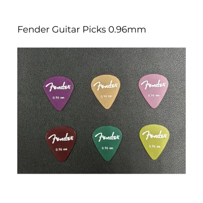5pcs Fender Guitar Pick (0.46mm / 0.96mm) | Celluloid Picks for Acoustic & Electric Guitar