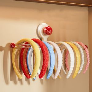 GAOSU Suction Cup Towel Storage Hook Wall Mounted Lightweight Towel Stand Organizer Multifunctional Waterproof Hairband Storage Hook Household