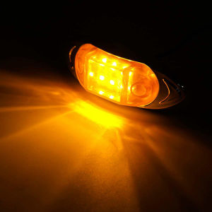 1PC Mini 12V 24V Car LED Light Red Truck Lights Turning Lamp COB LED Bulb for Truck Decoration Signal Lamps Truck Edge Light