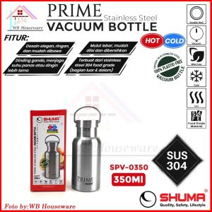 SHUMA thermos stainless air panas dingin 500 ml prime series / vaccuum bottle hot cold / botol minum tahan panas
