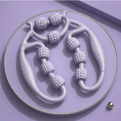 Leg Massage 9 Wheels Ring-shaped Leg Clamp Massage Device Muscle Relaxation Body Beauty Shaper