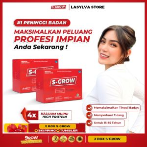 S GROW Original Susu Peninggi Badan Terbaik Untuk Remaja Hingga Dewasa
