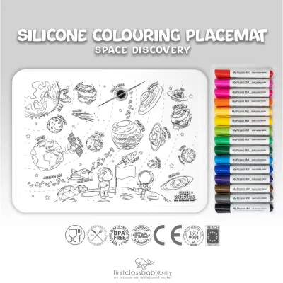 My Picasso Mat (EXTRA LARGE) Space Discovery ♥️ Premium Quality ♥️ Reusable Silicone Colouring Mats