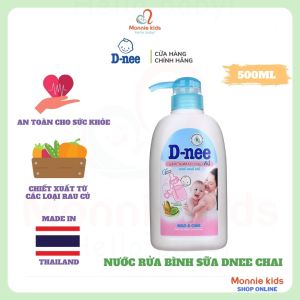 Nước rửa bình sữa cho bé Dnee chai 500ml nước rửa bình sữa từ thiên nhiên
