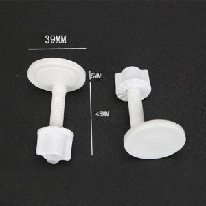 2Pcs 30/39mm Toilet Seat Hinge Repair Kit Bolts Screws Rubber Fixing Support Fittings
